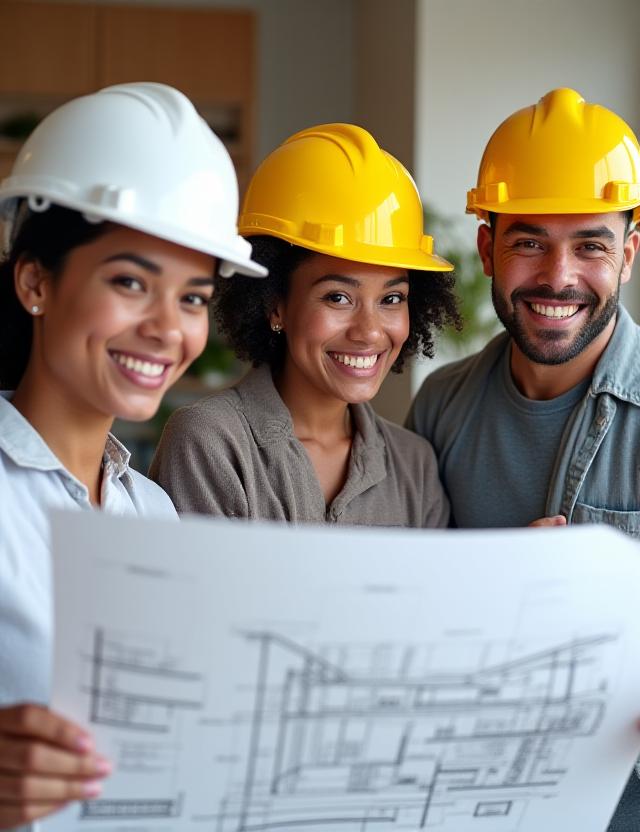 Team che lavora con pannelli solari